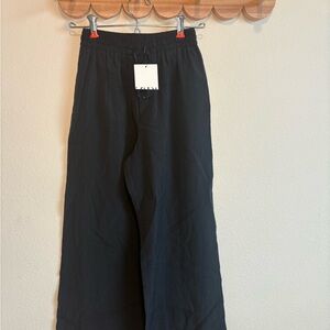 Zara Black Wide-Leg Pull-On Kids Pants